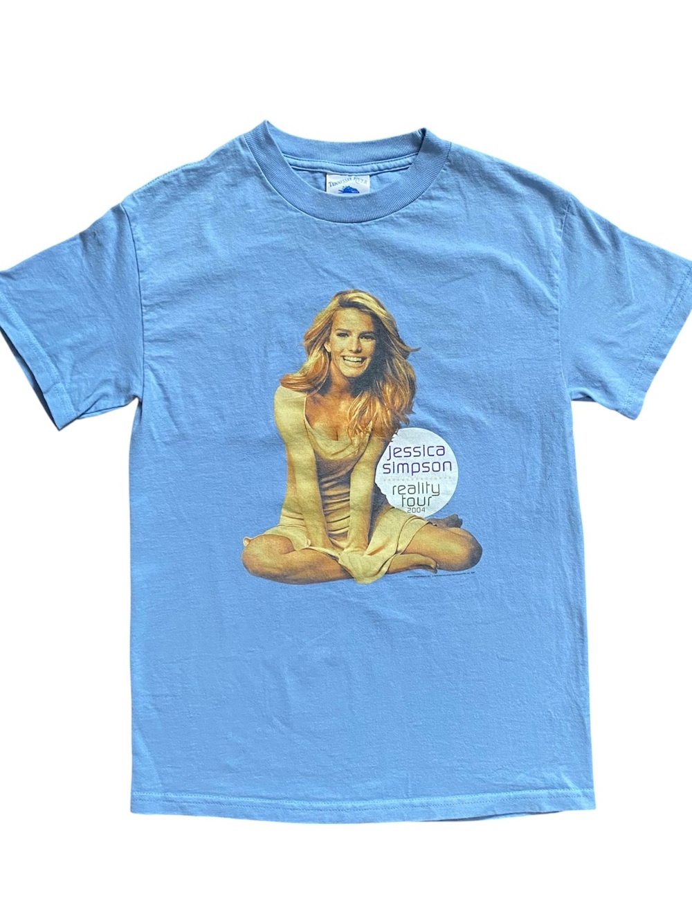 Vintage Jessica Simpson Reality Tour Graphic T-Shirt Women’s Small Blue